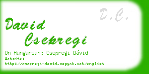 david csepregi business card